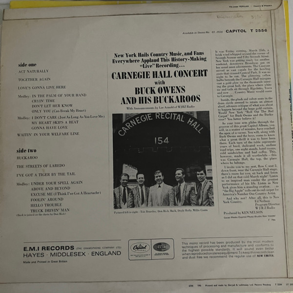 Buck Owens And His Buckaroos – Carnegie Hall Concert