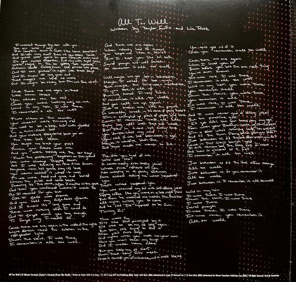 Taylor Swift – Red (Taylor's Version) (4LP)