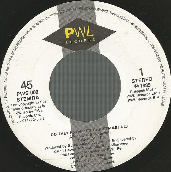 7" | Band Aid II - Do They Know it's Christmas? (Vocal / Instrumental)