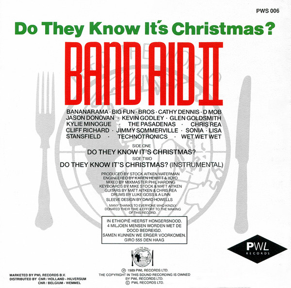7" | Band Aid II - Do They Know it's Christmas? (Vocal / Instrumental)