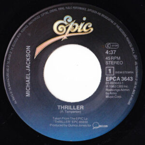7" | Michael Jackson - Thriller (edit) / Things I do for You - Afbeelding 2