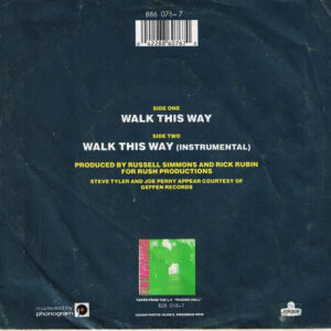 7" | Run DMC - Walk this Way (vocal / instrumental) - Afbeelding 3