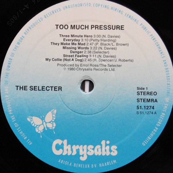 The Selecter - Too Much Pressure