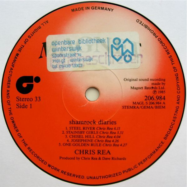 Chris Rea - Shamrock Diaries