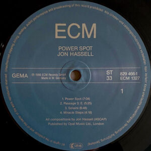 Jon Hassel - Power Spot - Afbeelding 2