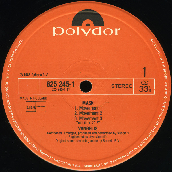 Vangelis - Mask