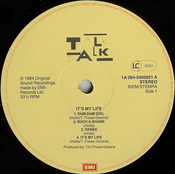 Talk Talk - It's My Life
