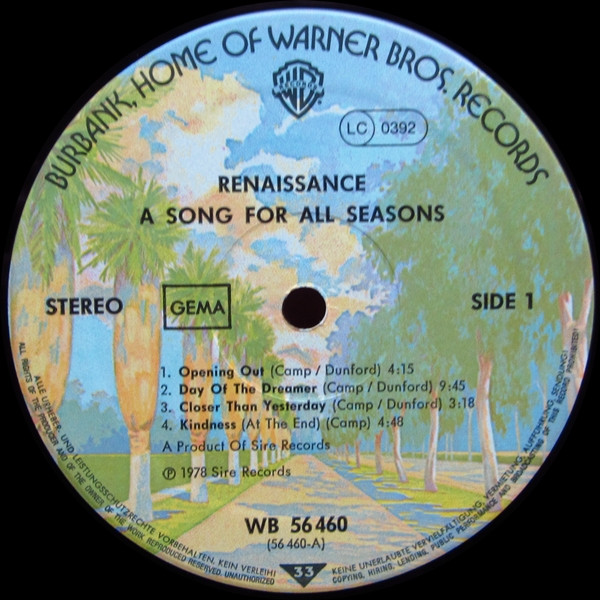 Renaissance - A Song for All Seasons