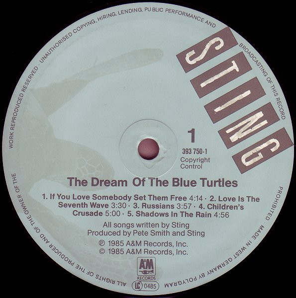 Sting - The Dream of the Blue Turtles