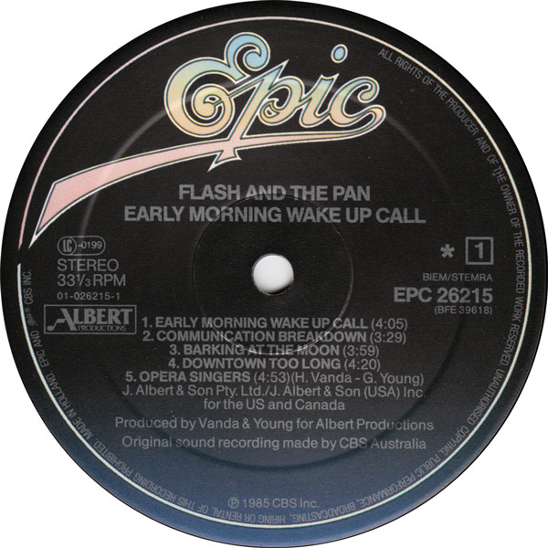 Flash and the Pan - Early Morning Wake Up Call