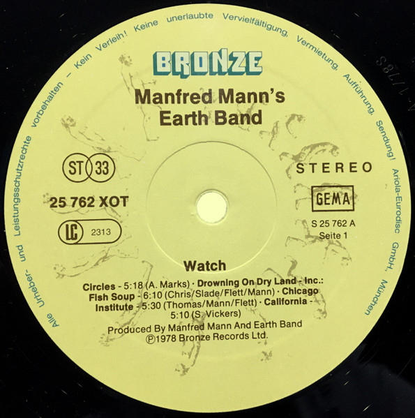 Manfred Mann's Earth Band - Watch