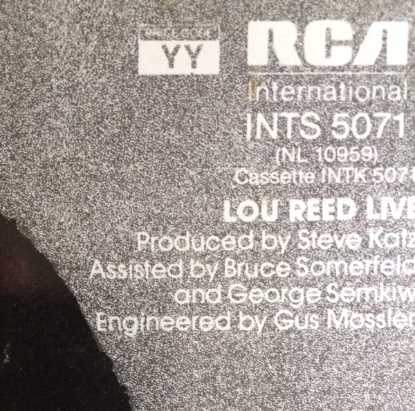Lou Reed -  Live