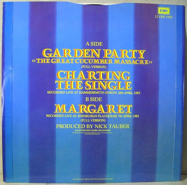 12" | Marillion - Garden Party, the Great Cucumber Massacre