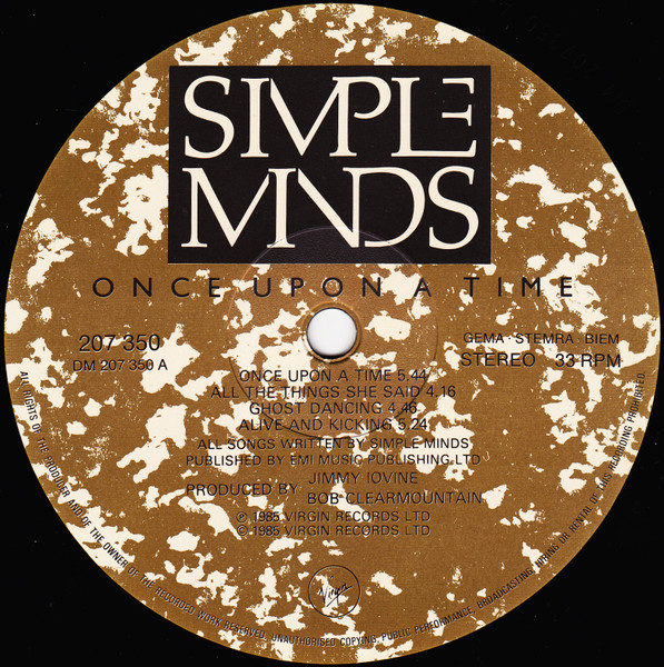 Simple Minds - Once Upon a Time