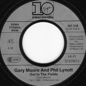7" | Gary Moore and Phil Lynott - Out in the Fields / Military Man - Afbeelding 2