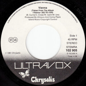 7" | Ultravox - Vienna / Passionate Reply - Afbeelding 2