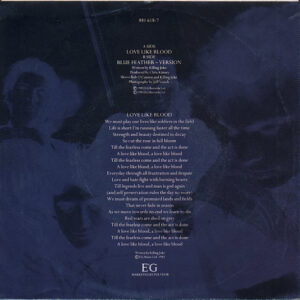 7" | Killing Joke - Love like Blood / Blue Feather Version - Afbeelding 3