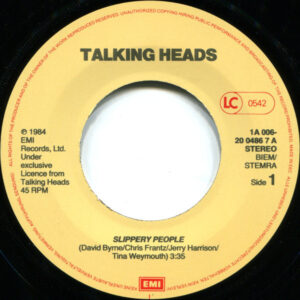 7" | Talking Heads - Slippery People / Naive Melody - Afbeelding 2