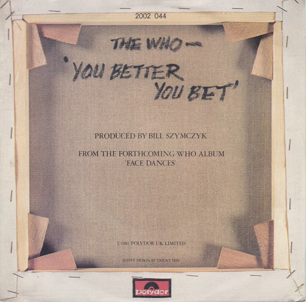 7" | The Who - You Better You Bet / The Quiet One