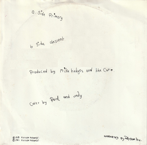 7" | The Cure - Primary / Descent
