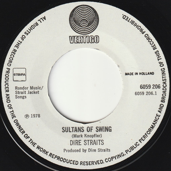 7" | Dire Straits - Sultans of Swing / Eastbound Train