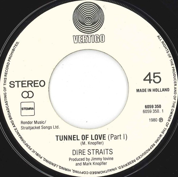 7" | Dire Straits - Tunnel of Love Part 1 & 2