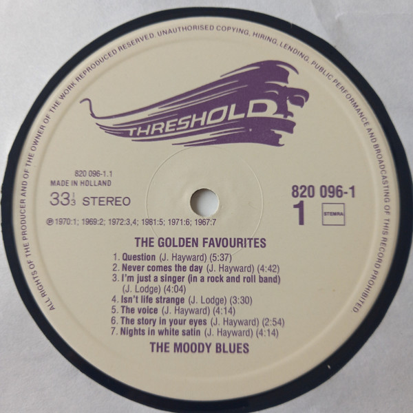 The Moody Blues - The Golden Favorites