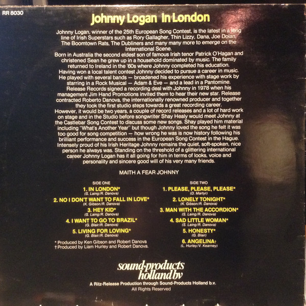 Johnny Logan – In London