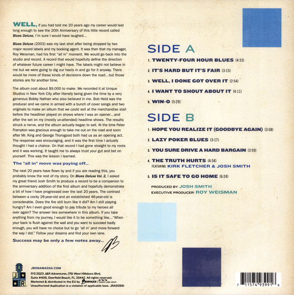 Joe Bonamassa – Blues Deluxe Vol. 2 (blue vinyl)