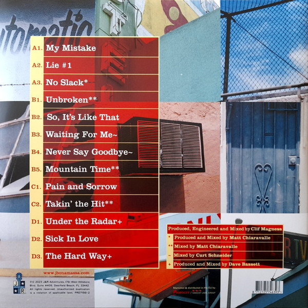 Joe Bonamassa – So It's Like That (transparent red vinyl)