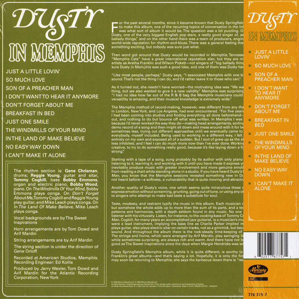 Dusty Springfield – Dusty In Memphis