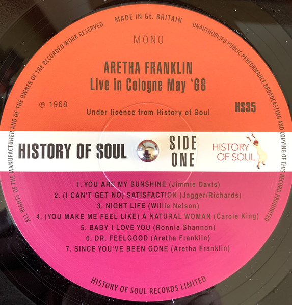 Aretha Franklin - Live In Cologne, may '68 (mono)