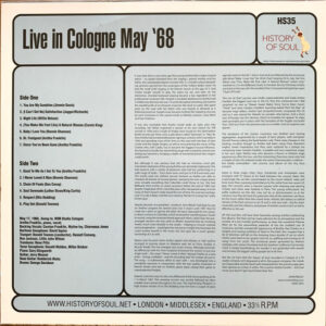 Aretha Franklin - Live In Cologne, may '68 (mono) - Afbeelding 3