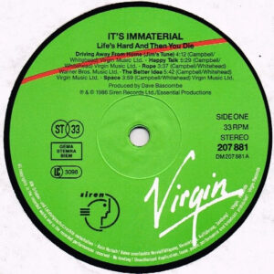 It's Immaterial – Life's Hard And Then You Die - Afbeelding 2