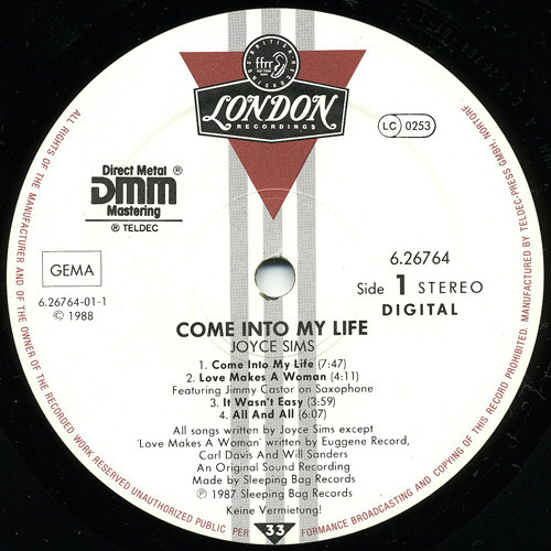 Joyce Sims – Come Into My Life