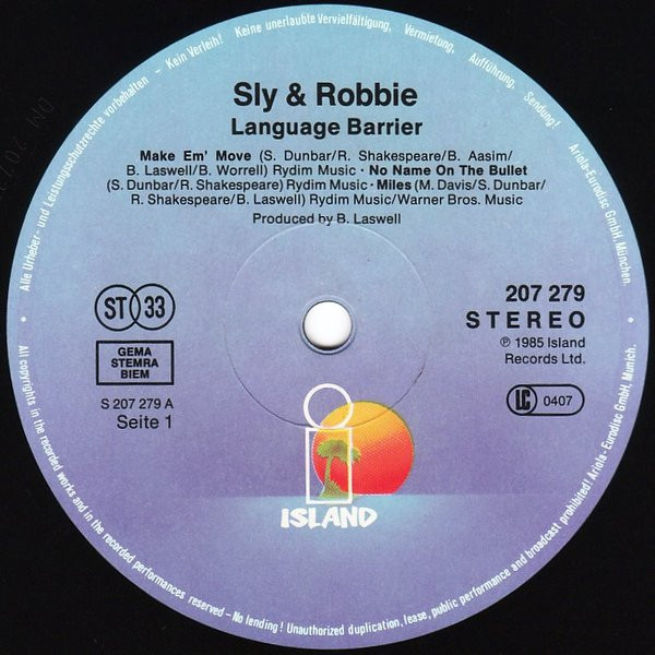Sly & Robbie – Language Barrier