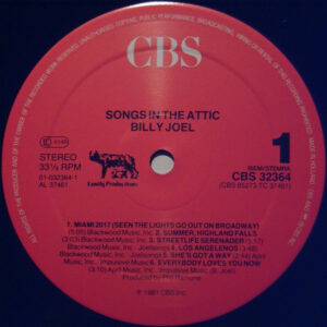 Billy Joel – Songs In The Attic - Afbeelding 2