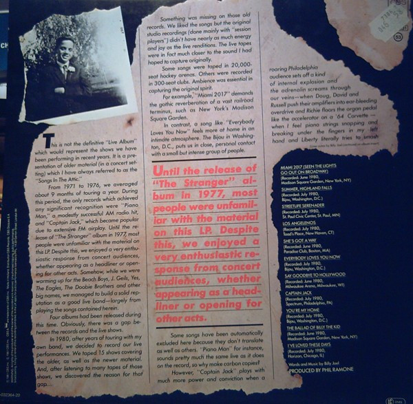 Billy Joel – Songs In The Attic