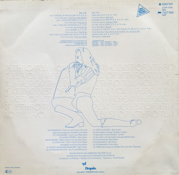 Jethro Tull – Repeat • The Best Of Jethro Tull • Vol. II • Repeat