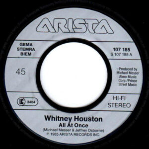 7" | Whitney Houston – All At Once - Afbeelding 2