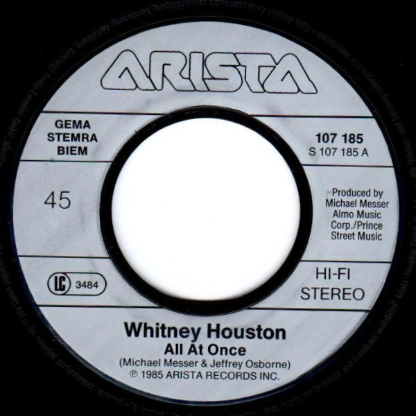 7" | Whitney Houston – All At Once