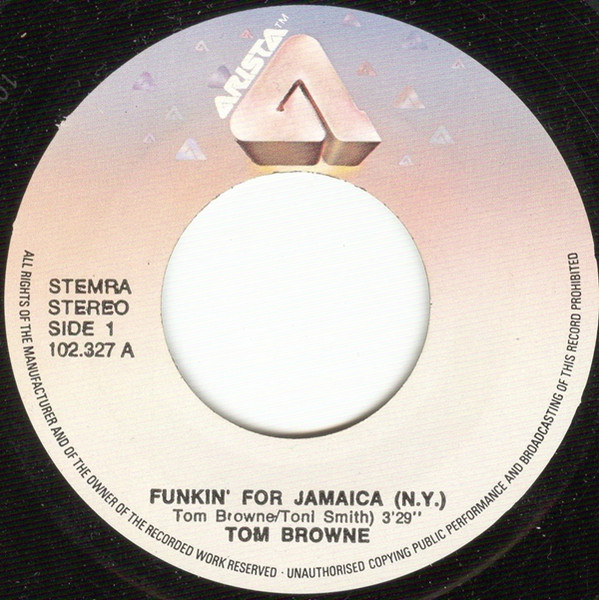 7" | Tom Browne – Funkin' For Jamaica (N.Y.)