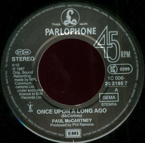 7" | Paul McCartney - Once Upon a Long Ago