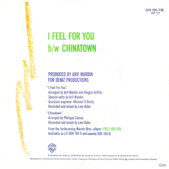 7" | Chaka Khan – I Feel For You
