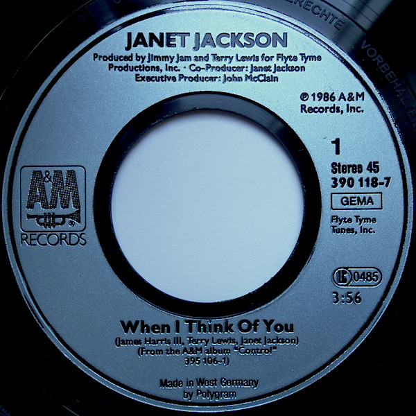 7" | Janet Jackson – When I Think Of You