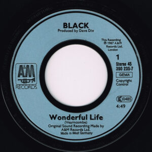7" | Black – Wonderful Life - Afbeelding 2