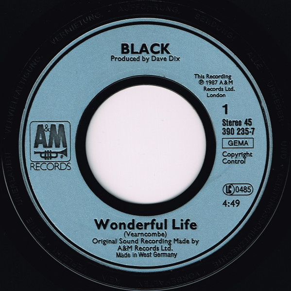7" | Black – Wonderful Life