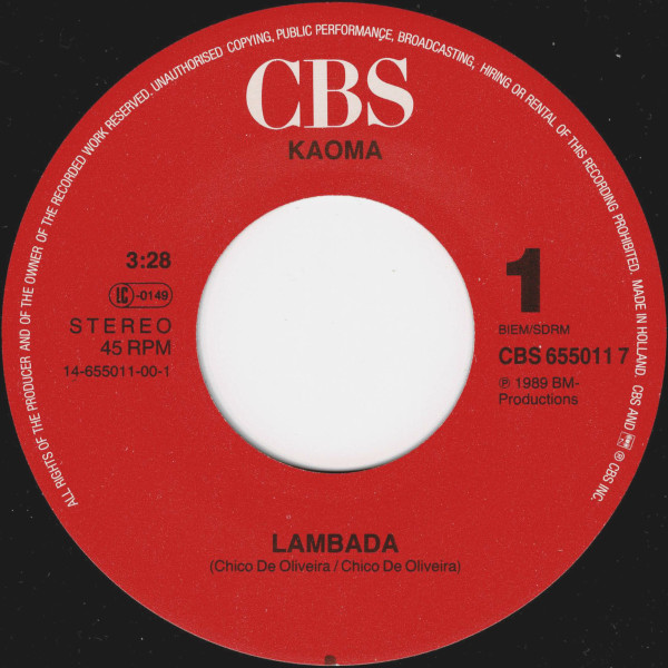 7" | Kaoma – Lambada