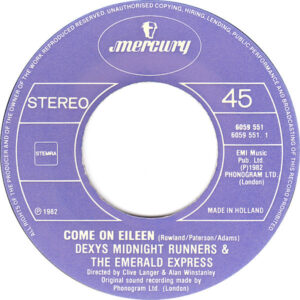 7" | Dexys Midnight Runners & The Emerald Express – Come On Eileen - Afbeelding 2