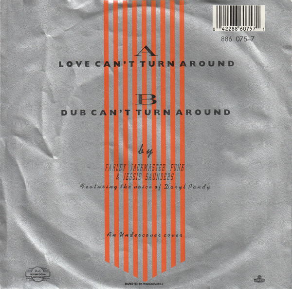 7" | Farley 'Jackmaster' Funk & Jessie Saunders – Love Can't Turn Around
